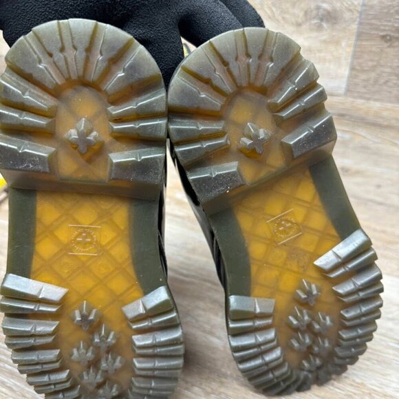 Dr. Martens Luana Black Glitter Patent Leather Combat Boots Women's Size… - Picture 4 of 9